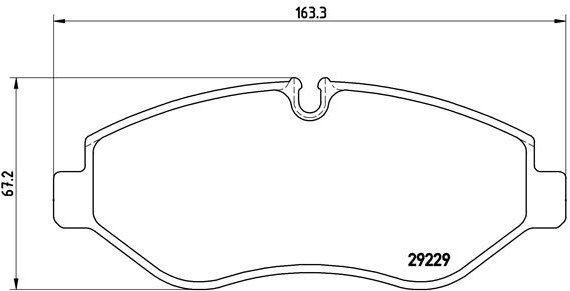 BREMBO Brake pad set P A6 026 - Brake Pads