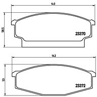 BREMBO Brake pad set P B1 001 - Brake Pads