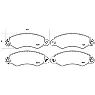 BREMBO Brake pad set P B1 002 - Brake Pads