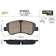 VALEO Brake pads 872003 - Brake Pads