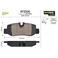 VALEO Brake pads 872006 - Brake Pads
