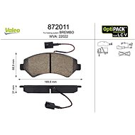 VALEO Brake pads 872011 - Brake Pads
