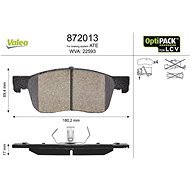 VALEO Brake pads 872013 - Brake Pads