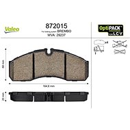 VALEO Brake pads 872015 - Brake Pads