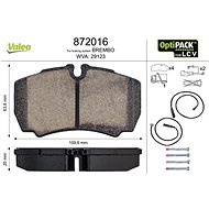 VALEO Brake pads 872016 - Brake Pads