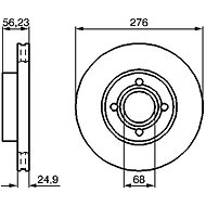 BOSCH brake disc 0 986 478 137, set of 2, set of 2 - Brake Disc