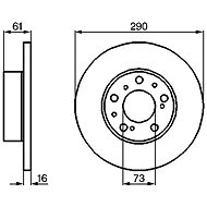 BOSCH brake disc 0 986 478 234, set of 2, set of 2 - Brake Disc