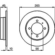 BOSCH brake disc 0 986 478 272, set of 2, set of 2 - Brake Disc