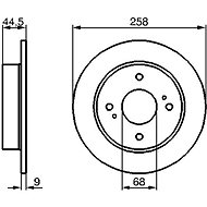 BOSCH brake disc 0 986 478 284, set of 2, set of 2 - Brake Disc