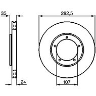BOSCH brake disc 0 986 478 309, set of 2, set of 2 - Brake Disc
