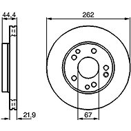 BOSCH brake disc 0 986 478 330, set of 2, set of 2 - Brake Disc