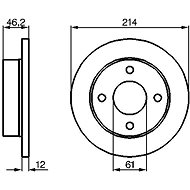 BOSCH brake disc 0 986 478 389, set of 2, set of 2 - Brake Disc