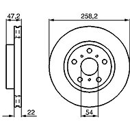 BOSCH brake disc 0 986 478 396, set of 2, set of 2 - Brake Disc