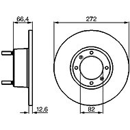 BOSCH brake disc 0 986 478 402, set of 2, set of 2 - Brake Disc