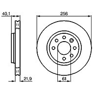 BOSCH brake disc 0 986 478 431, set of 2, set of 2 - Brake Disc