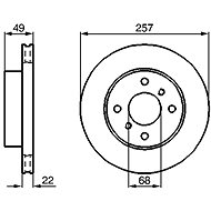 BOSCH brake disc 0 986 478 567, set of 2, set of 2 - Brake Disc