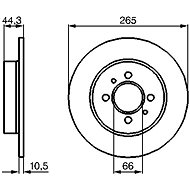 BOSCH brake disc 0 986 478 611, set of 2, set of 2 - Brake Disc