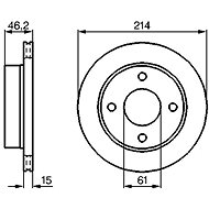BOSCH brake disc 0 986 478 637, set of 2, set of 2 - Brake Disc