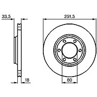 BOSCH brake disc 0 986 478 658, set of 2, set of 2 - Brake Disc