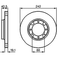 BOSCH brake disc 0 986 478 674, set of 2, set of 2 - Brake Disc