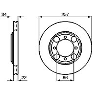 BOSCH brake disc 0 986 478 675, set of 2, set of 2 - Brake Disc