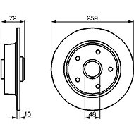 BOSCH brake disc 0 986 478 700, set of 2, set of 2 - Brake Disc