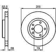 BOSCH brake disc 0 986 478 748, set of 2, set of 2 - Brake Disc