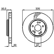 BOSCH brake disc 0 986 478 791, set of 2, set of 2 - Brake Disc