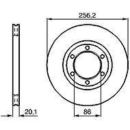 BOSCH brake disc 0 986 478 802, set of 2, set of 2 - Brake Disc