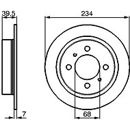 BOSCH brake disc 0 986 478 865, set of 2, set of 2 - Brake Disc