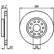 BOSCH brake disc 0 986 478 993, set of 2, set of 2 - Brake Disc