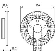 BOSCH brake disc 0 986 479 152, set of 2, set of 2 - Brake Disc