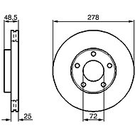 BOSCH brake disc 0 986 479 179, set of 2, set of 2 - Brake Disc