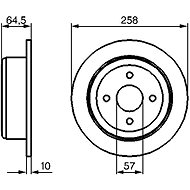 BOSCH brake disc 0 986 479 220, set of 2, set of 2 - Brake Disc