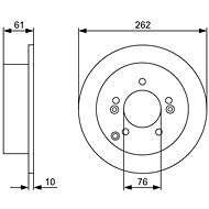 BOSCH brake disc 0 986 479 345, set of 2, set of 2 - Brake Disc