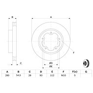BOSCH brake disc 0 986 479 392, set of 2, set of 2 - Brake Disc