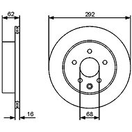 BOSCH brake disc 0 986 479 453, set of 2, set of 2 - Brake Disc