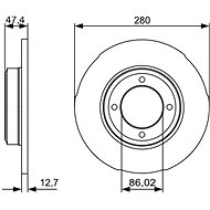BOSCH brake disc 0 986 479 493, set of 2, set of 2 - Brake Disc