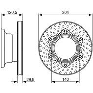 BOSCH brake disc 0 986 479 601, set of 2, set of 2 - Brake Disc