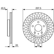 BOSCH brake disc 0 986 479 647, set of 2, set of 2 - Brake Disc