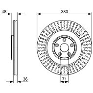 BOSCH brake disc 0 986 479 755, set of 2, set of 2 - Brake Disc