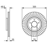 BOSCH brake disc 0 986 479 794, set of 2, set of 2 - Brake Disc