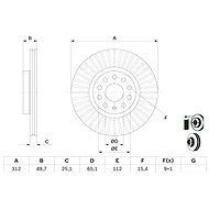 BOSCH brake disc 0 986 479 932, set of 2, set of 2 - Brake Disc