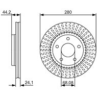 BOSCH brake disc 0 986 479 A19, set of 2, set of 2 - Brake Disc