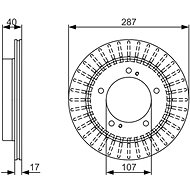 BOSCH brake disc 0 986 479 A32, set of 2, set of 2 - Brake Disc