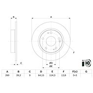 BOSCH brake disc 0 986 479 G17, set of 2, set of 2 - Brake Disc