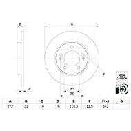 BOSCH brake disc 0 986 479 G30, set of 2, set of 2 - Brake Disc