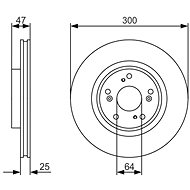 BOSCH brake disc 0 986 479 R24, set of 2, set of 2 - Brake Disc