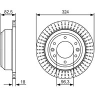BOSCH brake disc 0 986 479 U29, set of 2, set of 2 - Brake Disc