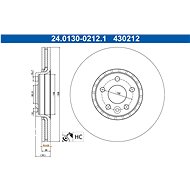 ATE 430212 brake disc 24.0130-0212.1, set of 2 - Brake Disc